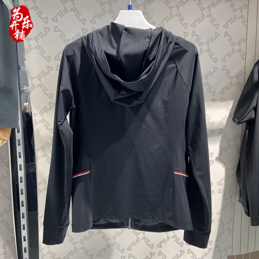FILA women's clothing 25 summer tennis sports knitted hooded jacket A11W523501 A11W523501FBK S