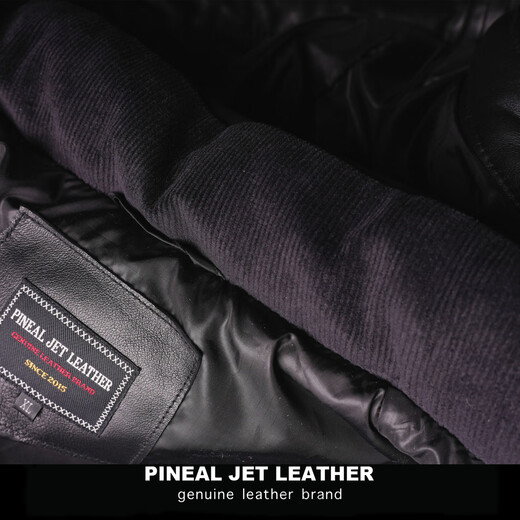 PJL男款冬季加厚新款绵羊皮帽子短款简约羽绒皮衣外套皮短羽绒 黑色 L (155斤以下)