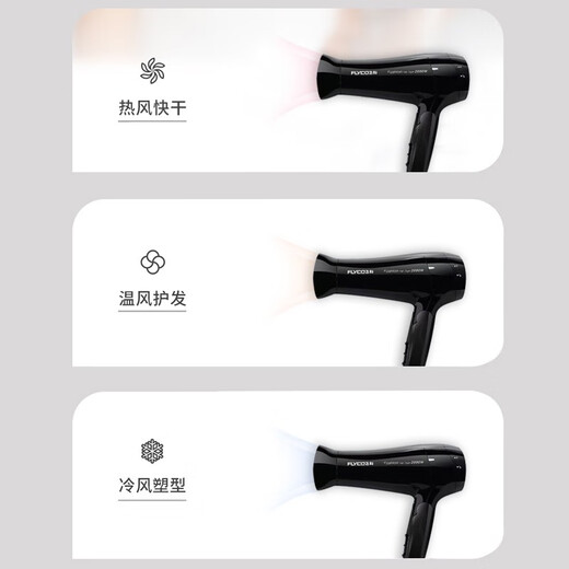 三选优品电吹风家用大功率2000W速干吹风机学生宿舍用折叠风筒fh6231 博锐吹风机/白色送免打孔 收纳架