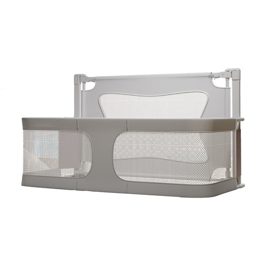 Small apartment anti-pressure crib bed-in-bed newborn baby playpen guardrail folding T removable baby bed baby anti-pressure playpen bed-Mihui-free mosquito net+