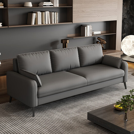 Luolaibao simple small apartment sofa bedroom sofa apartment hotel rental room seating area sofa small three-seat cat claw leather