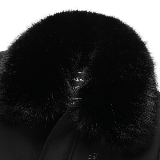 Woodpecker (TUCANO) cotton-padded jacket for men 2025 winter new style men's detachable large fur collar Northeastern cotton-padded jacket thick coat dad cold-proof fleece jacket navy blue plus velvet thickening XL