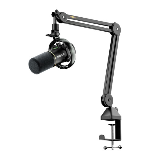 Maono wireless microphone dynamic radio microphone camera live broadcast computer mobile phone recording noise reduction desktop microphone game short video karaoke professional microphone Maono PD200W cantilever model family bucket computer + mobile phone + camera