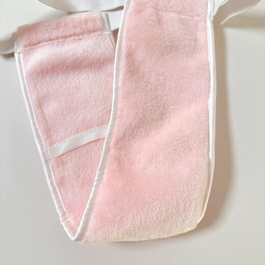 Men's one-piece thong underwear, men's and women's menstrual belt, sanitary belt, flannel bag ACK, pink, men's one-size-fits-all