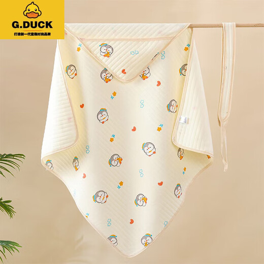 G.DUCKKIDSGDUCKKIDS baby quilt spring and autumn pure cotton newborn bag single newborn baby quilt quilt quilt warm swaddle warm beige lace angel bear