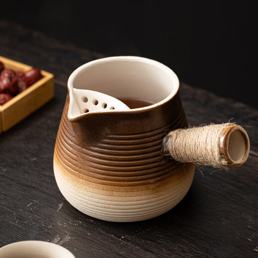 Practical Goods: Roasted milk tea cans, pots, stoves, tea pots, roasting stove sets, full set of accessories, large capacity, thickened and enlarged, roasted milk tea cans 500ml, none