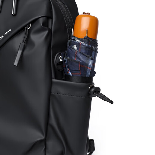 
New men's crossbody bag casual 2024 Korean version of the film waterproof small backpack trendy and fashionable sports chest bag 6216 black length 20cm high 32cm width 11cm