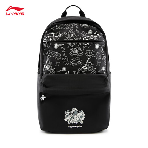 
Li Ning Disney Mickey Co-branded Backpack Men and Women 25 New Fashion Fashion Sports Backpack ABSV247 Black-1 F