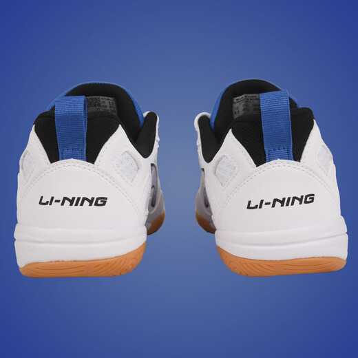 李宁（LI-NING）乒乓球鞋男女专用国家队训练款业牛筋底防滑运动鞋 白蓝42