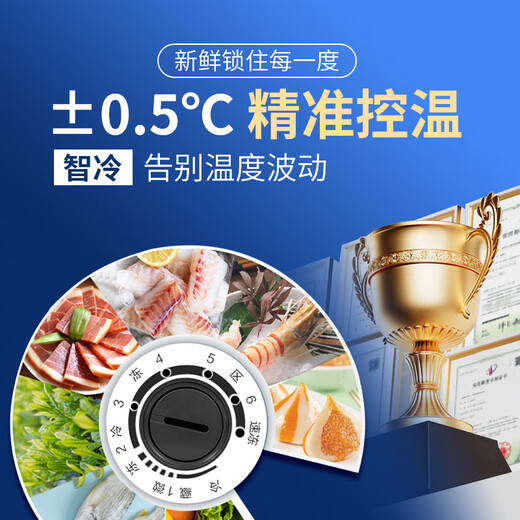 海力雪冷冻冰柜商用大容量卧式家用冷藏冷冻两用单温双温展示柜保鲜柜雪糕柜 【高性价比 702单温】长1.73m