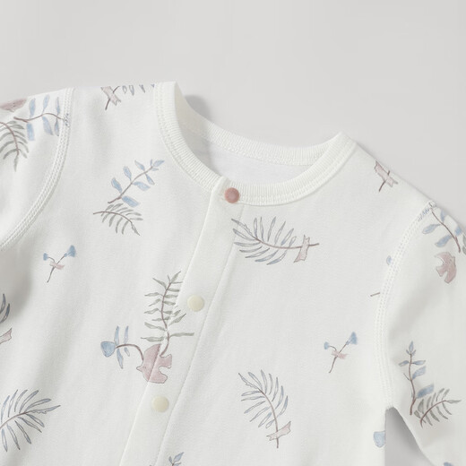 Bali piggy baby jumpsuit, spring and autumn newborn baby clothes, small month old children's outdoor clothing, pure cotton type A baby clothes, bellflower 66cm