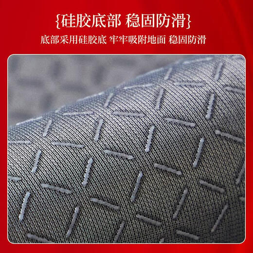 SMVP新年款入户门地垫百福进门口玄关防滑换鞋除尘蹭土脚垫喜庆红地毯 百福具臻-金色-12159 1件数 50*80CM清爽无毛毯面