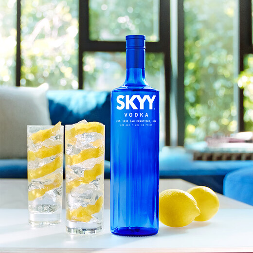 
Deep Blue SKYY Vodka VODKA Blue Sky Vodka Original bottle imported foreign wine 750ML*2 double gift box