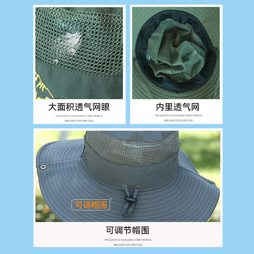 Victoria Traveler Fisherman Hat Summer Sun Hat Sun Protection Hat Men's Cycling Hat Outdoor Breathable Mountaineering Fishing Sun Hat