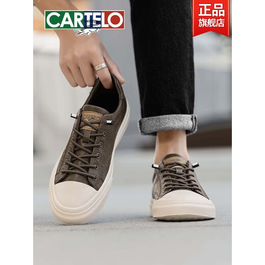 Kadile Krokodilschuhe Sommer atmungsaktiven Herrenschuhen Sportschuhe Lederschuhe echte Lederschuhe Eisblau-7374-Fashion und vielseitig 40 Standard Sportschuhe Größe