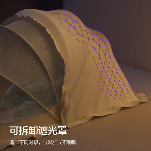 Philips AVENT crib mosquito net full-cover newborn universal outdoor foldable light-shielding anti-mosquito cover encrypted mesh breathable encrypted mesh small size - suitable for 0-1.5 years old