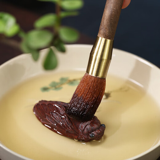 Hidden Pot World Yixing Purple Clay Tea Pet Tea Tray Ornaments Tea Ceremony Accessories Tea Play Original Mineral Purple Clay Singing Cicada Tea Pet Singing Cicada Tea Pet