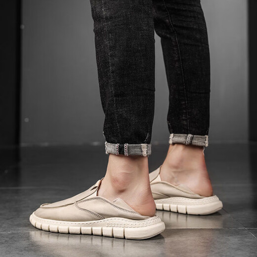 Zapatos de tela de verano huilirui zapatos para hombres transpirables zapatos perezosos zapatos casuales versátiles para hombres s9901 negro 41