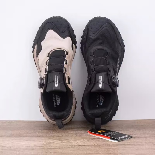
CARLOS KAYLA4E wide last round head wide sole sneakers big foot bone men's shoes fat toes outdoor all-terrain breathable sand color Traceable6636 model, half size 39