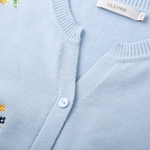 Xianlixiu, Western style, gentle and versatile sweater, plus size women's age-reducing top for fat mm, spring new style 3612, navy blue 3XL