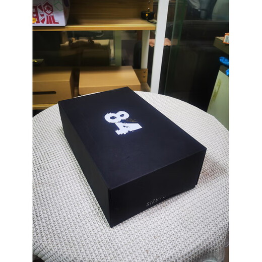 Double-sided black paper box suit gift box shoe box packaging custom birthday gift box wallet box counter gift box (10 pieces) 32*23*11cm double-sided black