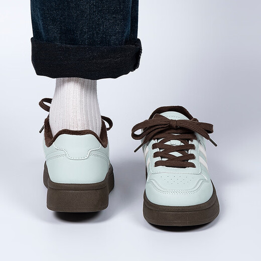 Universal velvet thick-soled women's cotton shoes for women 2025 new winter warm and versatile casual sneakers for women lake green