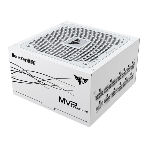 Huntkey MVP P850 white platinum 850W power supply (ATX3.1/80PLUS platinum full model/native PCIe5.1/fan start/stop/delayed cooling)