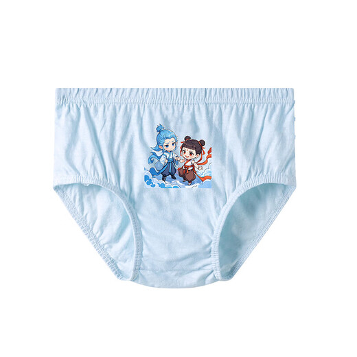 Nezha Superman Boys' Briefs Children's Class A Pure Cotton Pants Breathable Antibacterial Printed Children's Underwear for Medium and Large Children 414# Nezha 5 Pack 76 75 Code