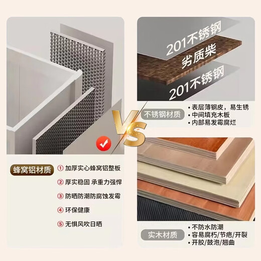 蜂窝铝合金40侧宽洗手盆浴室柜卫生间一体陶瓷加深洗脸盆卫浴柜 D款陶瓷盆-4837抽屉柜+下水器下