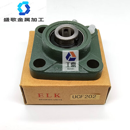 Outer spherical bearing with square seat UCF203F204F205F206F207F208F209F210F212 bearing UCF201 (inner diameter 12mm) hole spacing 54mm)