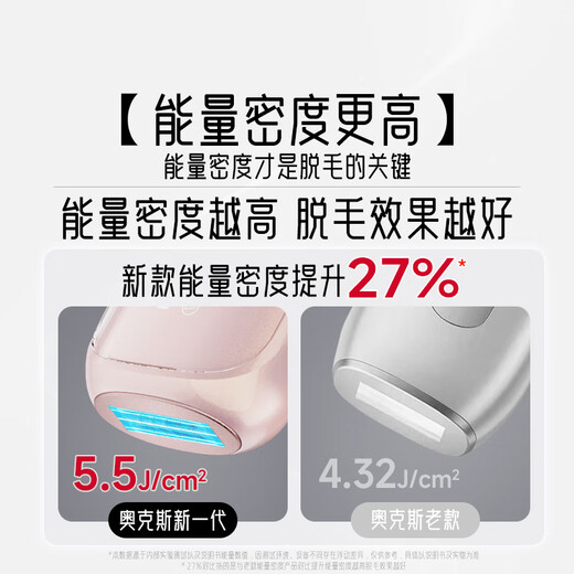 奥克斯（AUX）【国家补贴】脱毛仪蓝宝石冰点激光无痛全身腋下私处家用剃毛器女友老婆礼盒装 -1208蓝宝石Pro