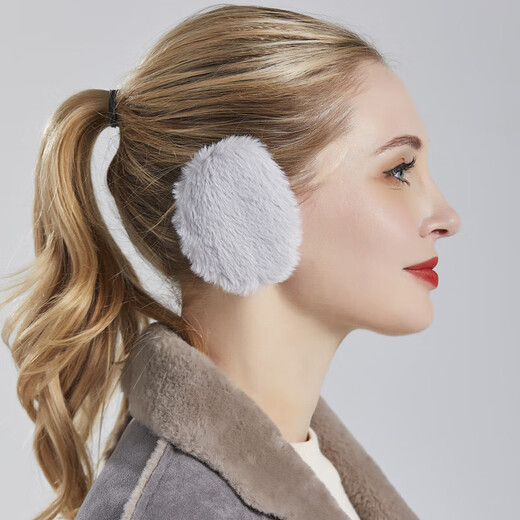 Unisex warm earmuffs, winter outdoor anti-cold and antifreeze earmuffs, ear warmers, cute ear bags, earmuffs, plush style - khaki