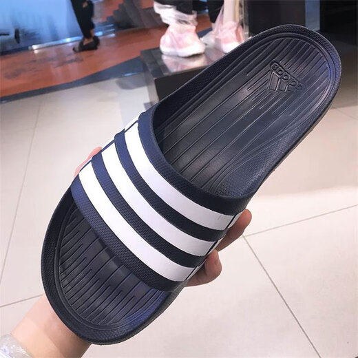 Adidas Pantoffeln Herrenschuhe Frauenschuhe Sommer Sports Strand Sandalen atmungsaktive Sandalen One-Shot Pantoffeln GZ3774 empfohlen, eine große Größe G15892 tiefes Dunkelblau 36.5 zu nehmen