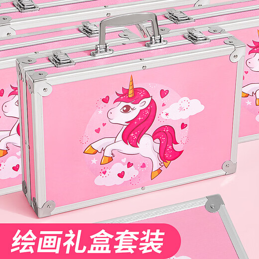 Wu Story Girl Toy Drawing Set Painting 7-14 лет детские подарки 3-6-10-й день рождения подарки 15 высококачественных практических роскошных изданий [145 штук с алюминиевой рамой] набор живописи.
