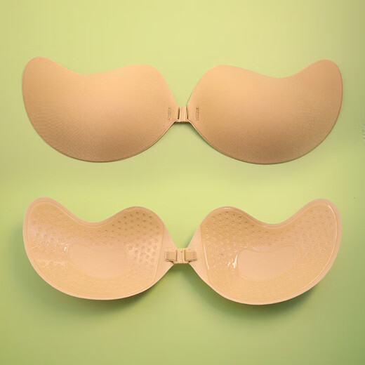 Underwear breast stickers for women's wedding dresses invisible chest pads gathering small breasts to make women's mango cup nipple stickers Skin color (one pair) A cup
