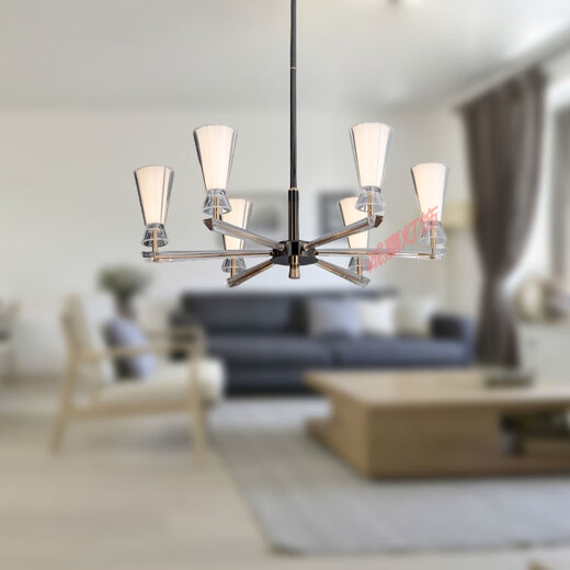 Leshi (NVC) Leshi Lighting Chandeliers Simple Modern and Fashionable Salle Dining Room Study Chambre Luxury Luxury Zhuoya JBXG12154 12 têtes 112W-95 * 75 cm 7020730