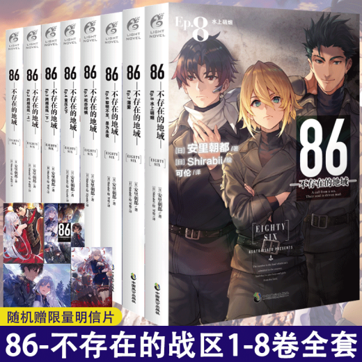 Actualizado al Volumen 10, 86, regiones inexistentes Volumen 1-10, novelas ligeras, Little Story continúa fuera del contexto 9, Valkyrie ha llegado 8, Smoke on the Water, Ep.7, Misty, la zona de guerra inexistente 12345,689, Zona de guerra Anli, Kotoku 86-No-Zona de guerra simplificada Versión china, Kadokawa Animación 86, No 8, no 8.