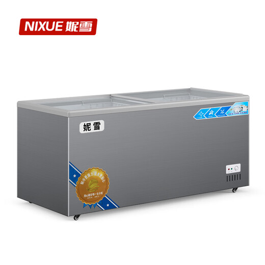 Nixue Commercial Ou Island Display Kühlschrank Horizontale Bestellung großer Kapazität Frische Gefrierglas Tür Neues Modell 688 Doppeltemperaturglas -Türlänge 1,6 Meter Breite 0,6 Meter hoch 0,83 Meter