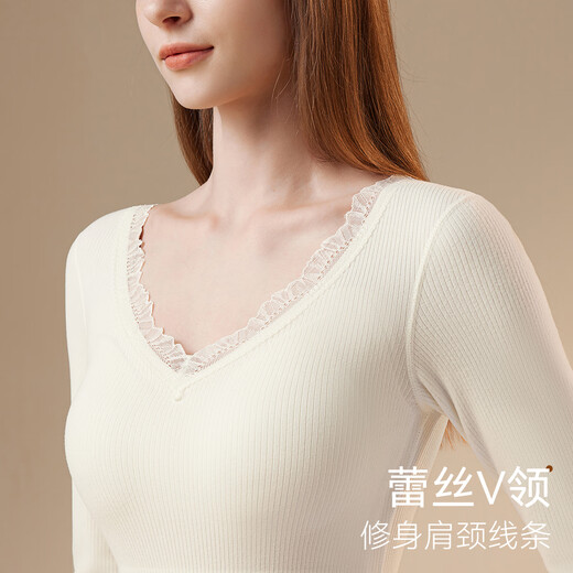 猫人保暖内衣女蓄热锁温自带胸垫无痕免穿文胸秋衣秋裤套装25年新品