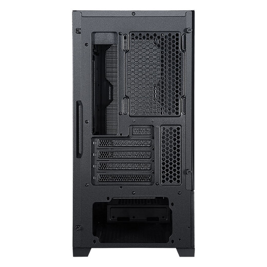 SAMA Wind God Mini Deluxe Edition, schwarzes Desktop-Computer-Hauptgehäuse, dreiseitiges Kühlnetz/Standard Typ C/Unterstützung für 360°-Wasserkühlung/8 Lüfterpositionen/drei Seiten staubdicht