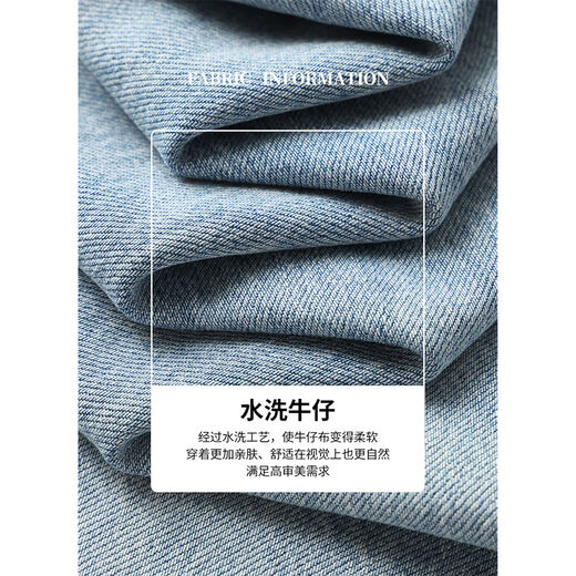 KUHNMARVIN Washed Blue Wide Leg Jeans Women's 2025 Summer New Small-Style Friendly Crispy Pants K38103 Blue L