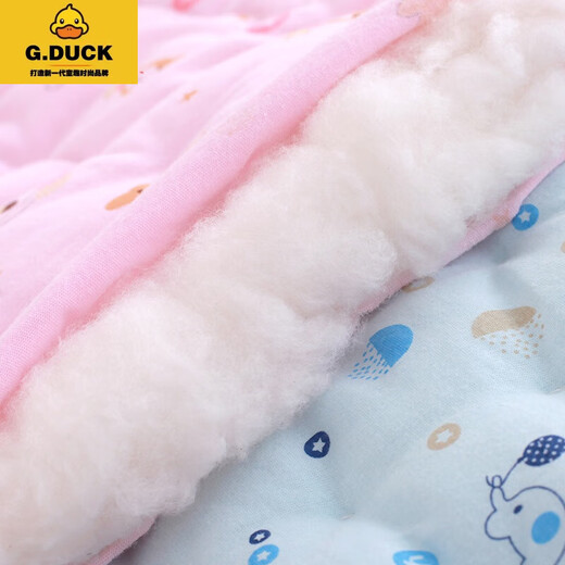 G.DUCKKIDS手工尿垫婴儿纯棉小垫子初生宝宝棉垫新生儿小褥子可洗加厚隔尿垫 50*70粉色2条装 0x0cm