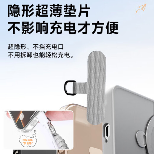 Kewo mobile phone lanyard European anti-theft rope short wrist spiral braided anti-lost portable adjustable fashionable outdoor sports mobile phone universal wristband comes with gasket + spring coil