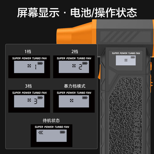 Syouran wireless rechargeable hair dryer dust removal violent fan turbocharged powerful dust collector handheld car hair dryer dust gun dust blower brushless mini violent small fan color matching / removable large capacity battery can be used as a power bank / can be used on airplanes