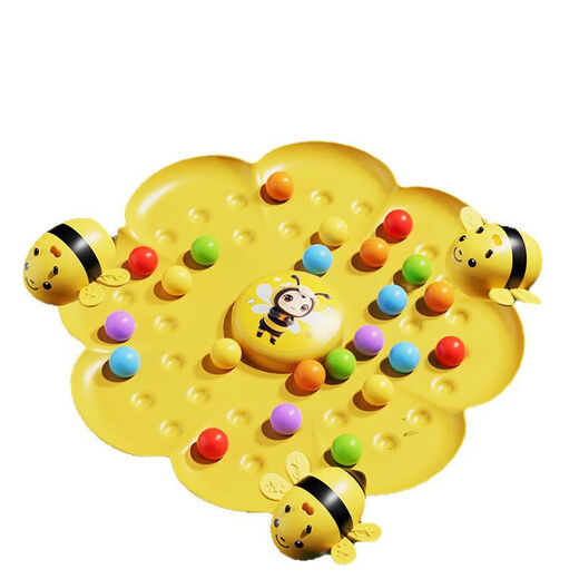 Bee Honey Collection des perles magnétiques Toys de pêche pour enfants Toys multifonctionnels pour les échecs Parent-Child Puzzle Interactive Early Education Tabletop Game [paquet de 2 personnes] Little Bee Battle