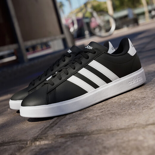 Adidas Men's Shoes Casual Shoes Женская обувь летняя новая спортивная обувь Grand Cort 2.0 модная и универсальная обувь на низком уровне GW9196/Black 41 (255 мм)