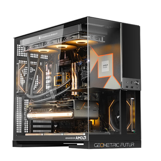 AMD Ryzen R7 9800X3D host assembly computer RTX5080 RX9070XT graphics card live e-sports design desktop computer host DIY assembly machine Ryzen 7 9800X3D+RTX5080丨with eight host kits