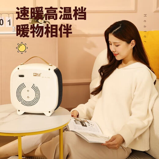 Camel (CAMEL) air heater electric heater home heating small electric heater energy saving office bathroom quick heating double temperature control protection 2 meters ordinary line