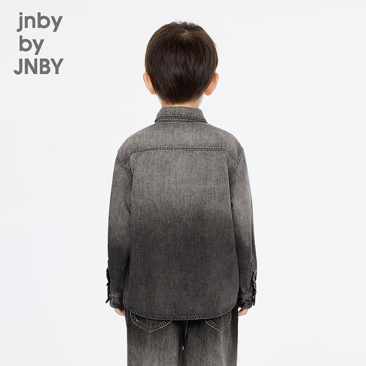 Jnby by JNBY New Jiangnan Buyi Children's Shirt 25 Spring Boys and Girls 1P1210980 960/denim medium gray 120cm