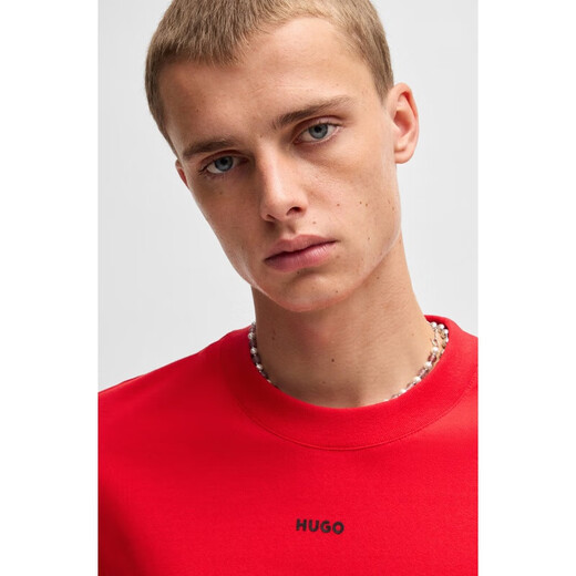 雨果博斯（HUGO BOSS）雨果 RED印花徽标休闲棉质T恤50488330_693 M